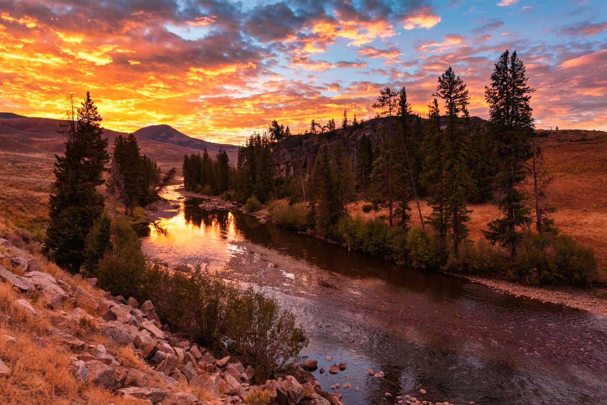 Sunrise Over Lamar River